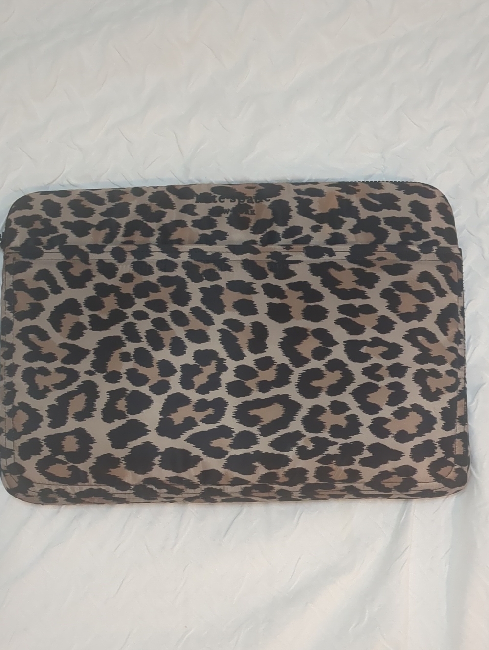 Leopard Print Laptop Sleeve Case - Brown and Black